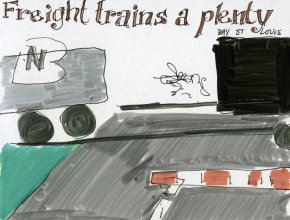 freight trains a plenty